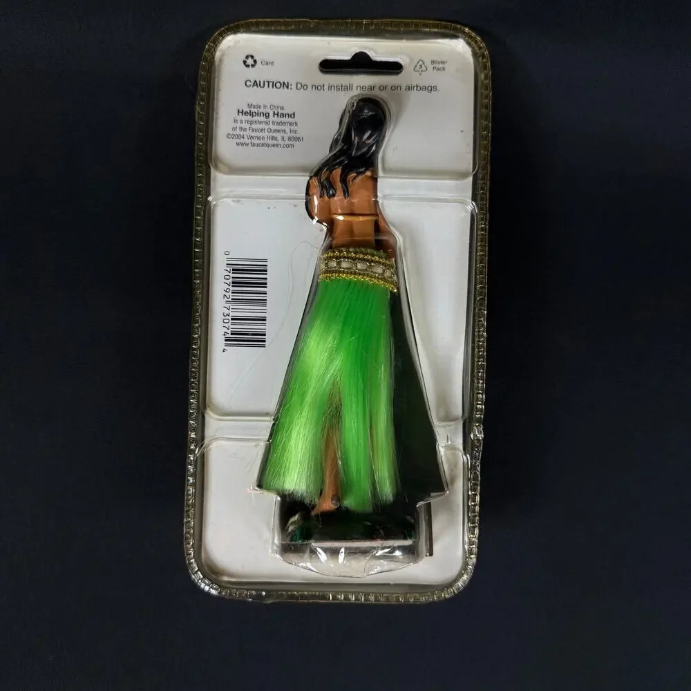 Helping Hand Bobbing Hola Girl Green Skirt Figure Adhesive Mount 6 for car 2004